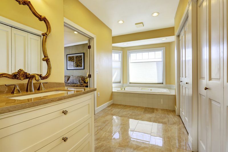 Bathroom with Heated Floors and Modern Fixtures